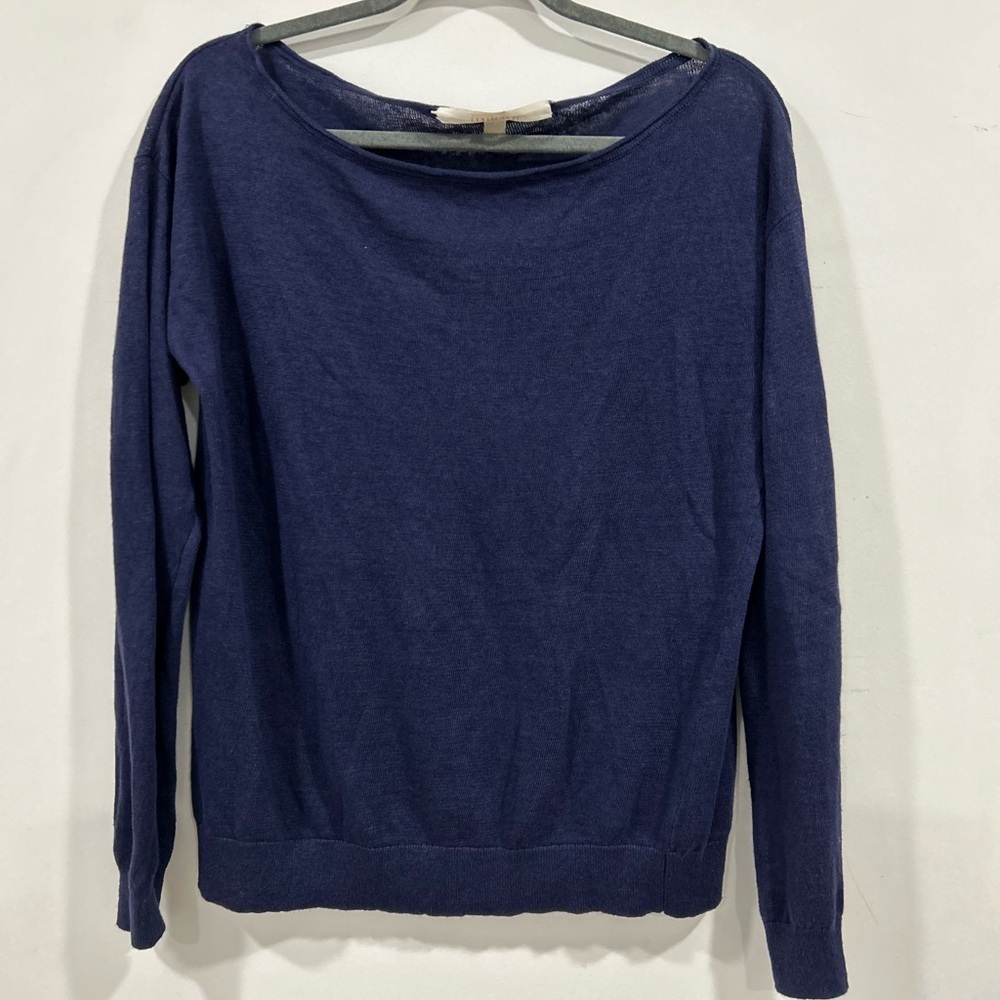 Nordstrom collection Navy Blue Long Sleeve Sweater
